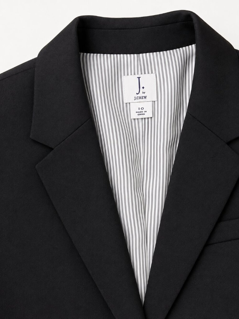 J by J.Crew - Schoolboy Blazer - black - size 10 - Picture 5 of 11